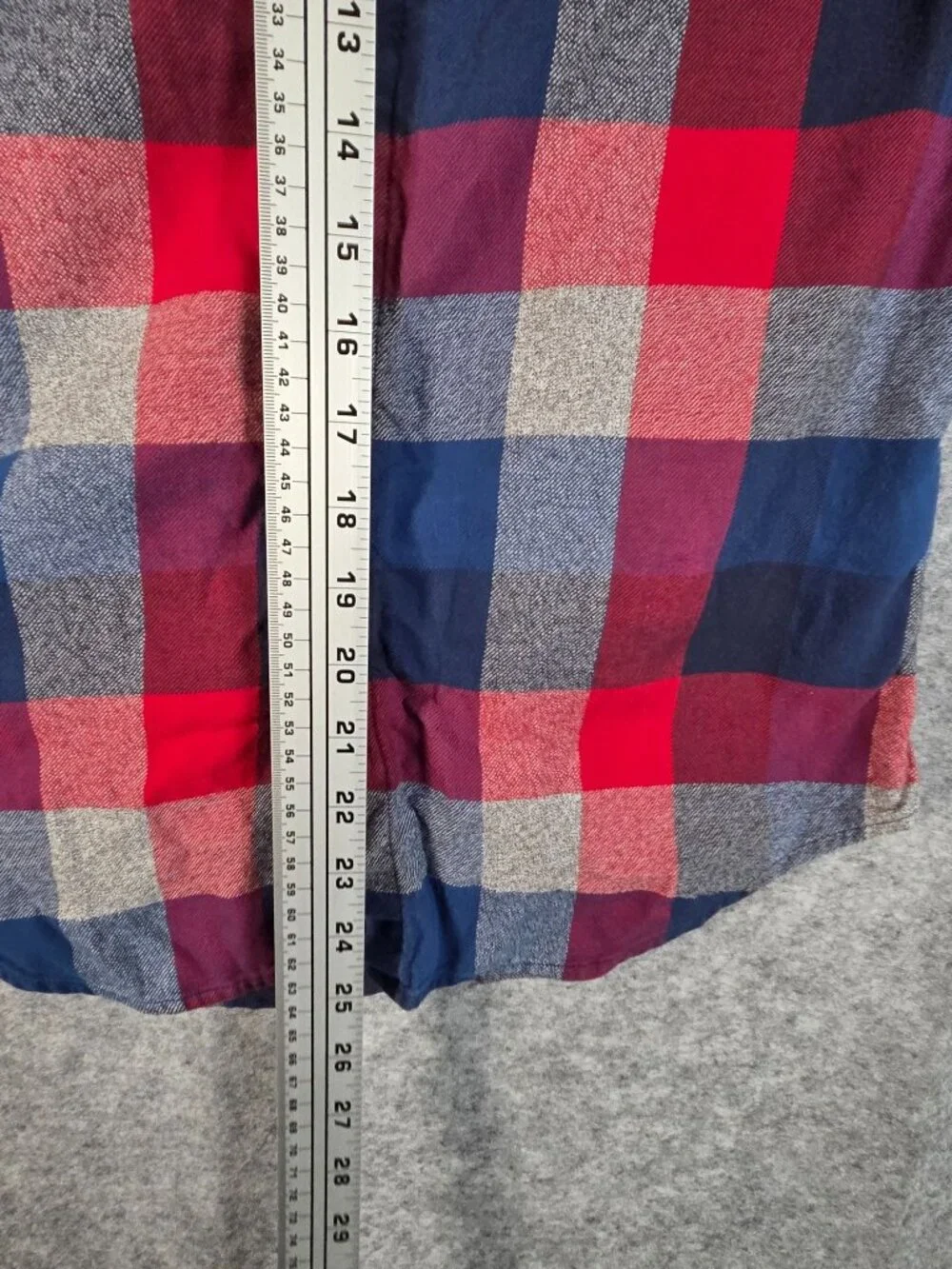 Banana Republic Luxe Flannel Shirt Men S Red Blue Plaid Old Money Preppy